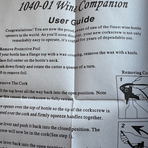 Luxury Leeds wine opener NWT price firm! - Picture 3 of 3